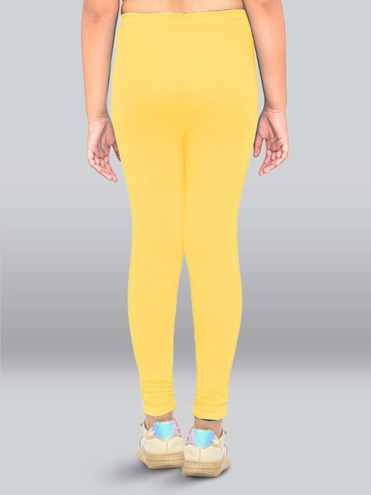 Lyra Kids Yellow & Red Skinny Fit Leggings (Pack of 2)