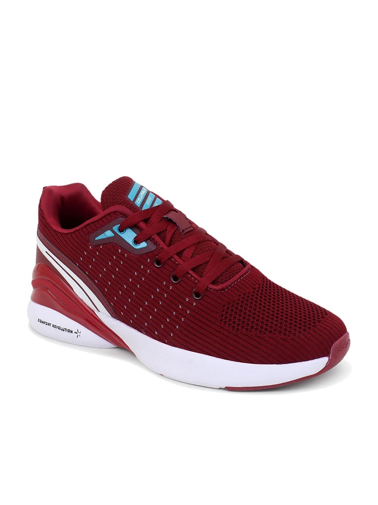 Columbus Men's Maroon Running Shoes