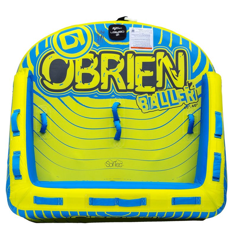 O'Brien Baller 2 Person Inflatable Towable Tube | Braided Floating Tube Rope
