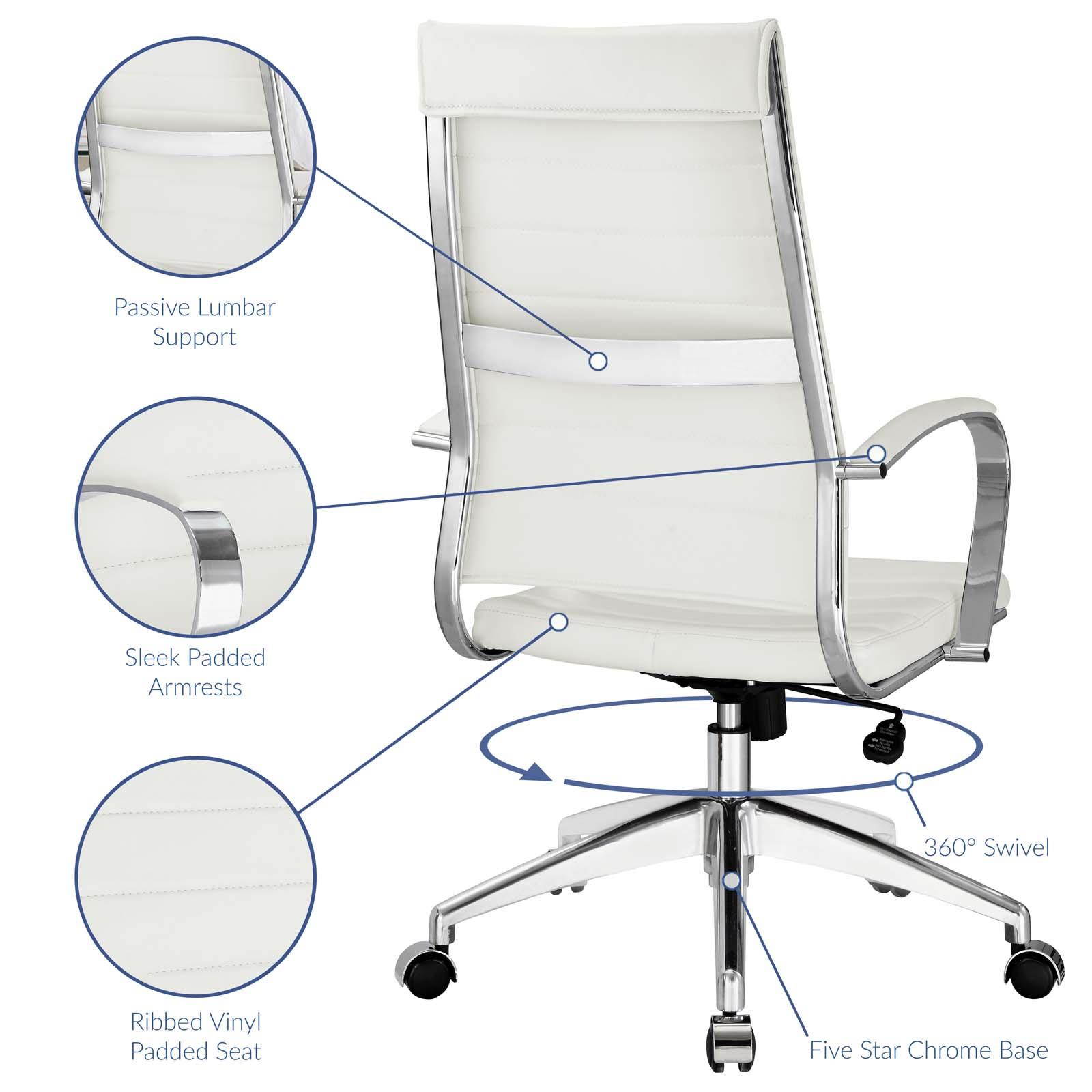 Jive Highback Office Chair in White
