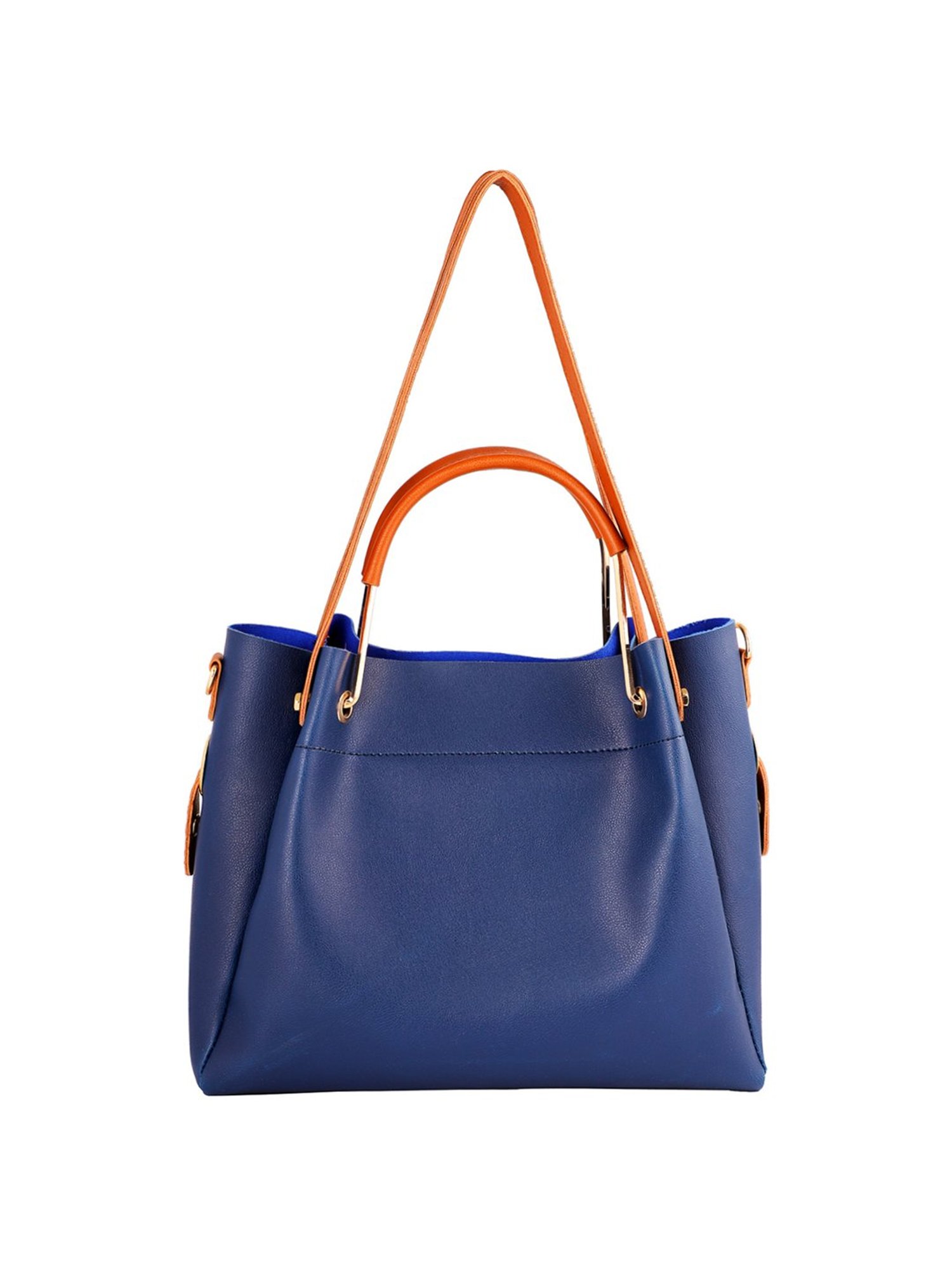 Bagsy Malone Navy Shoulder Handbag with Sling Handbag