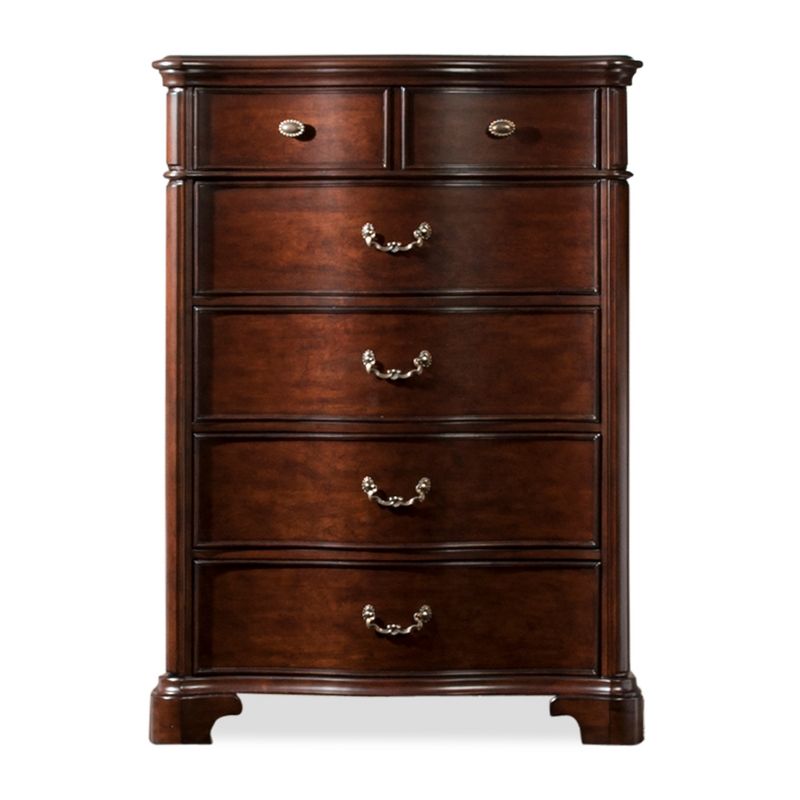 6pc King Tomlyn Storage Bedroom Set Dark Cherry - Picket House Furnishings