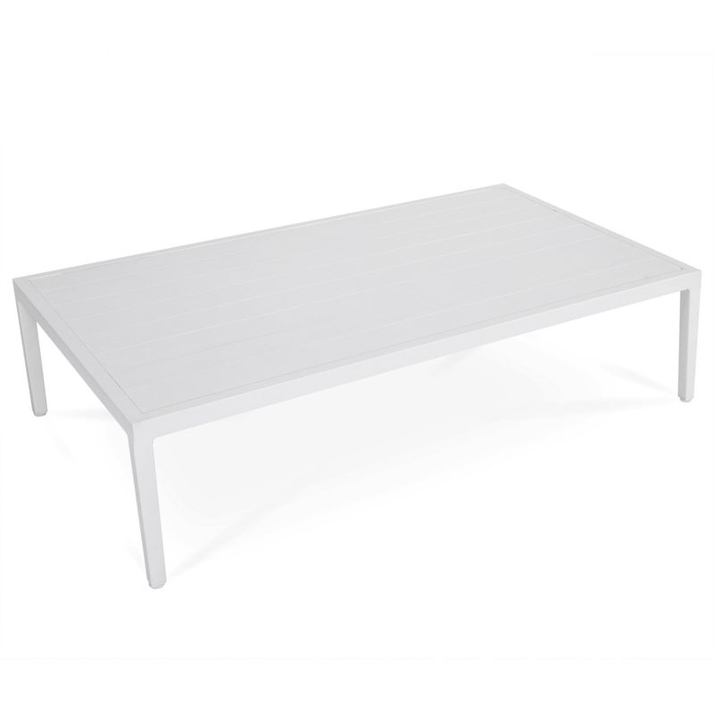 4pc Outdoor Aluminum Sofa Set White & Blue - Nuu Garden