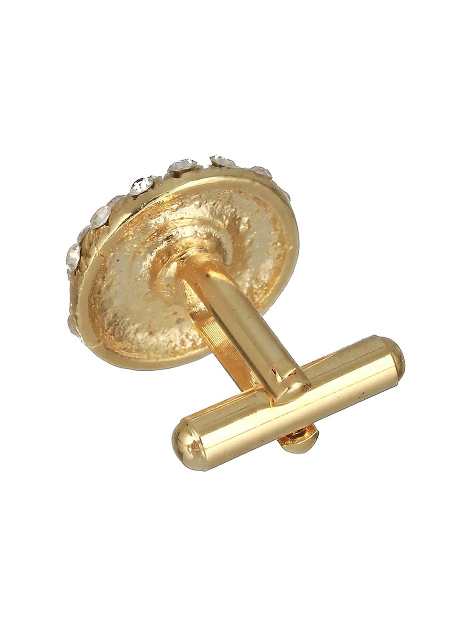 Bold by Priyaasi Halo Circle Golden Cufflinks for Men