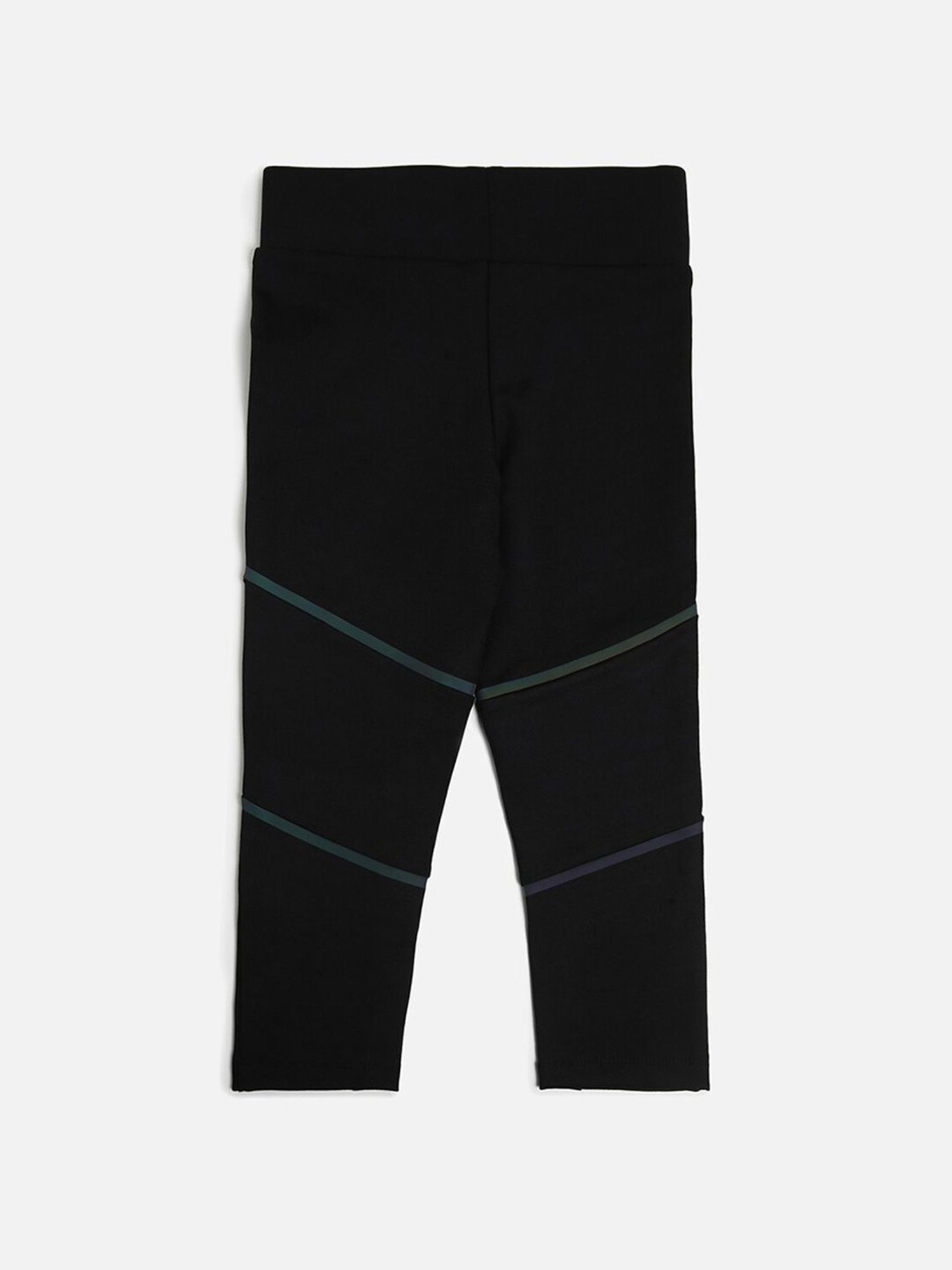 Allen Solly Junior Black Solid Leggings