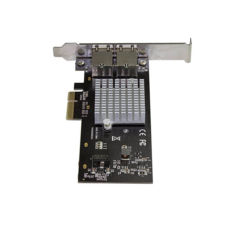 com Dual Port 10G PCIe Network Adapter Card - Intel-X550AT 10GBASE-T & NBASE-T PCI Express Network Interface Adapter 10/5/2.5/1GbE Multi Gigabit Ethernet 5 Speed NIC LAN Card (ST10GPEXNDPI)