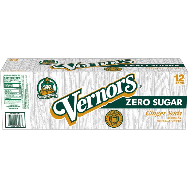 Diet Vernors Ginger Soda - 12pk/12 fl oz Cans