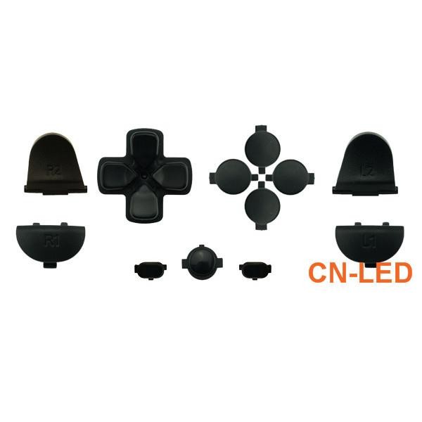 WPS New Version Black JDM-030 Matte buttons Collection Parts for PS4 Playstation 4 Dualshock 4 ( GEN 2nd Controllers ONLY)