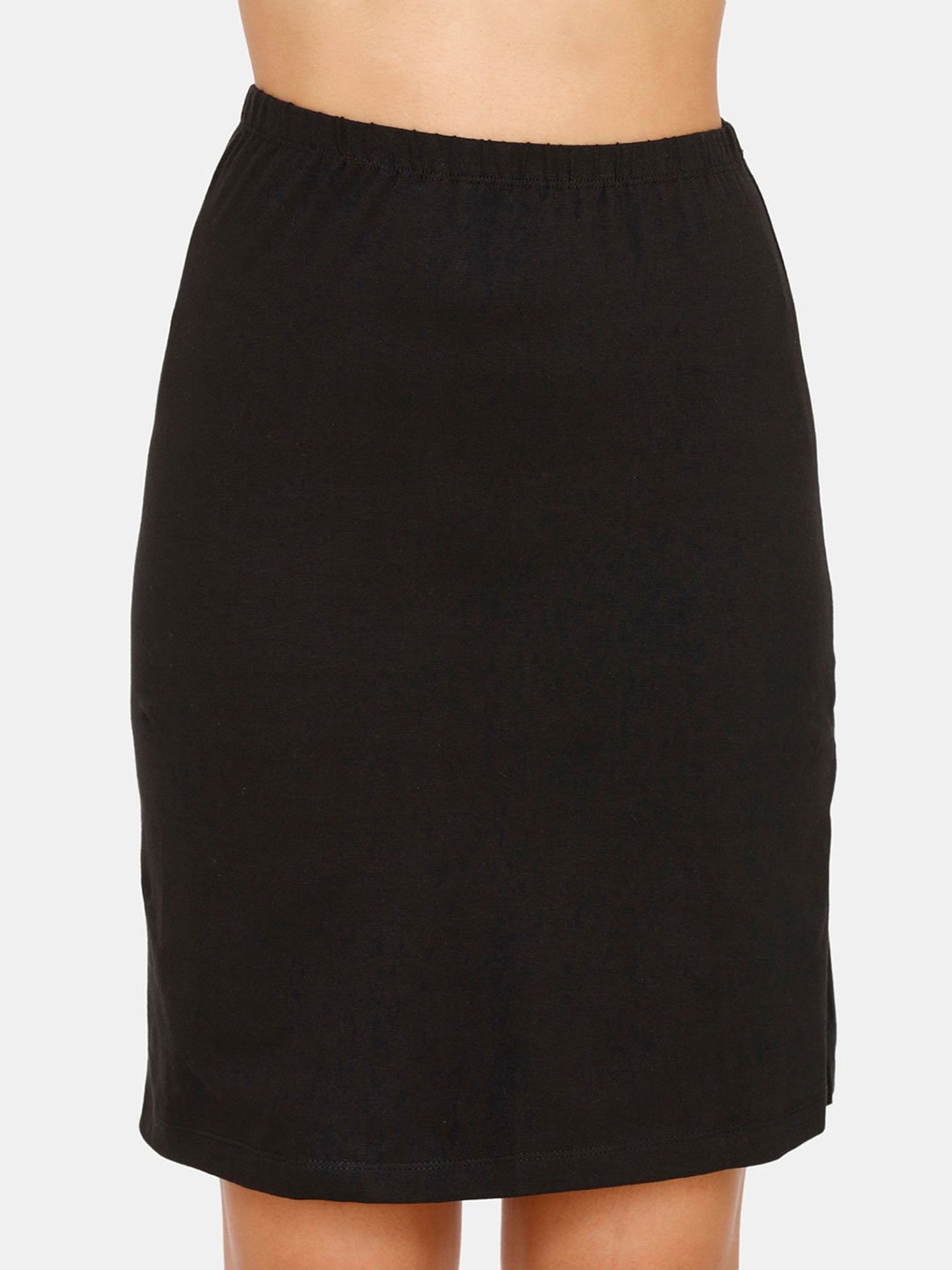 Zivame Black Above Knee Skirt