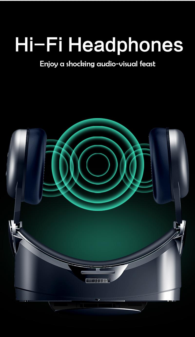 VRG PRO+  VR glasses Virtual Reality 3D Glasses Full Screen Visual Wide-Angle VR Glasses For 5 to 7 inch Smartphones without Blue-ray