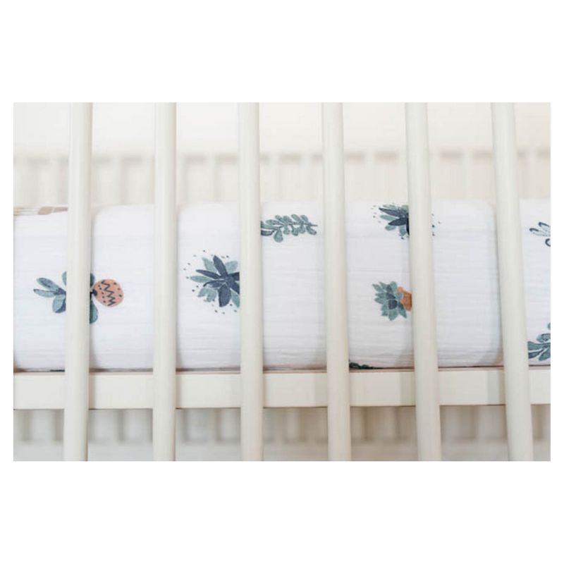 Little Unicorn Cotton Muslin Fitted Crib Sheet - Prickle Pots