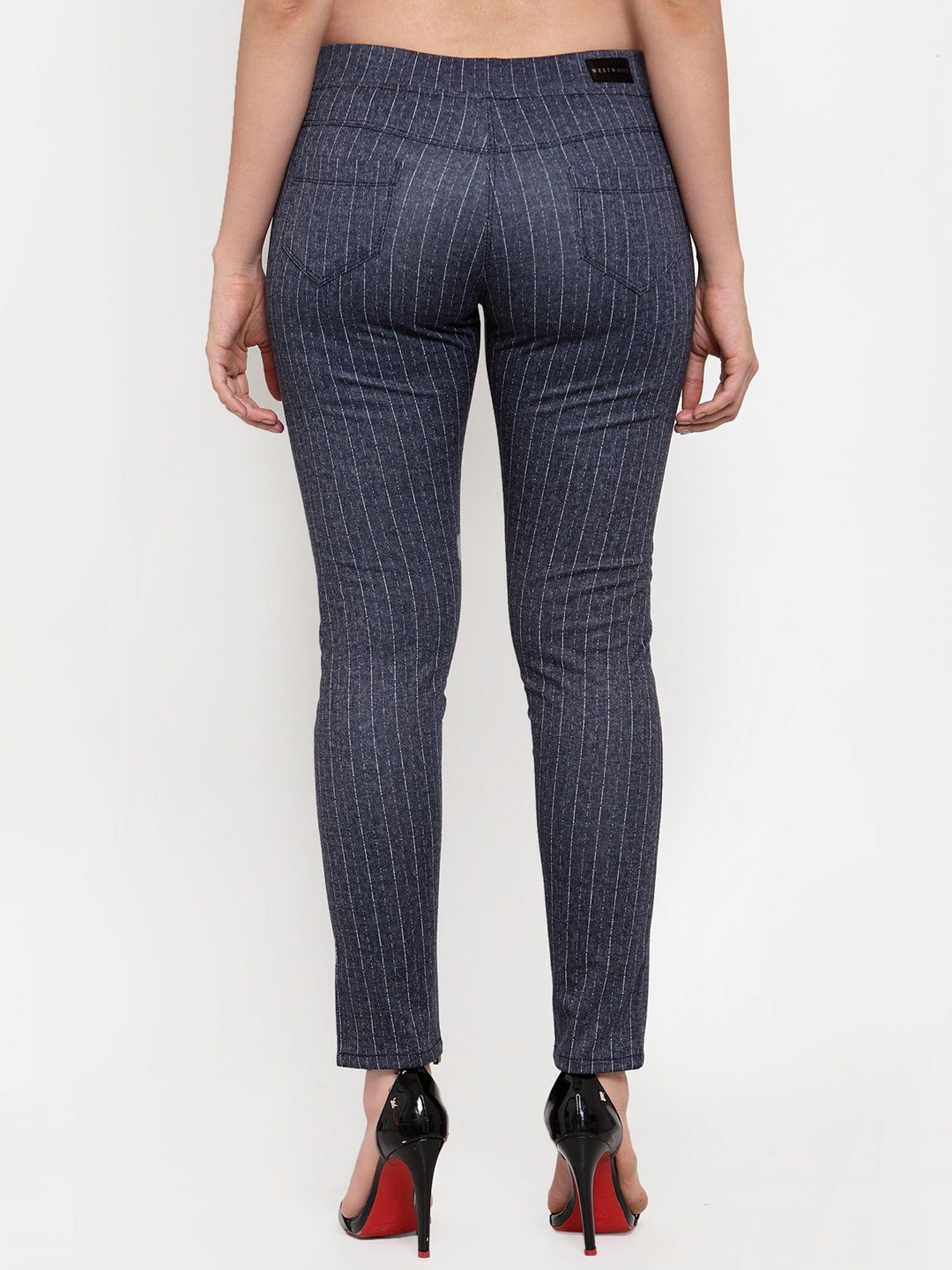 Westwood Blue Striped Jeggings
