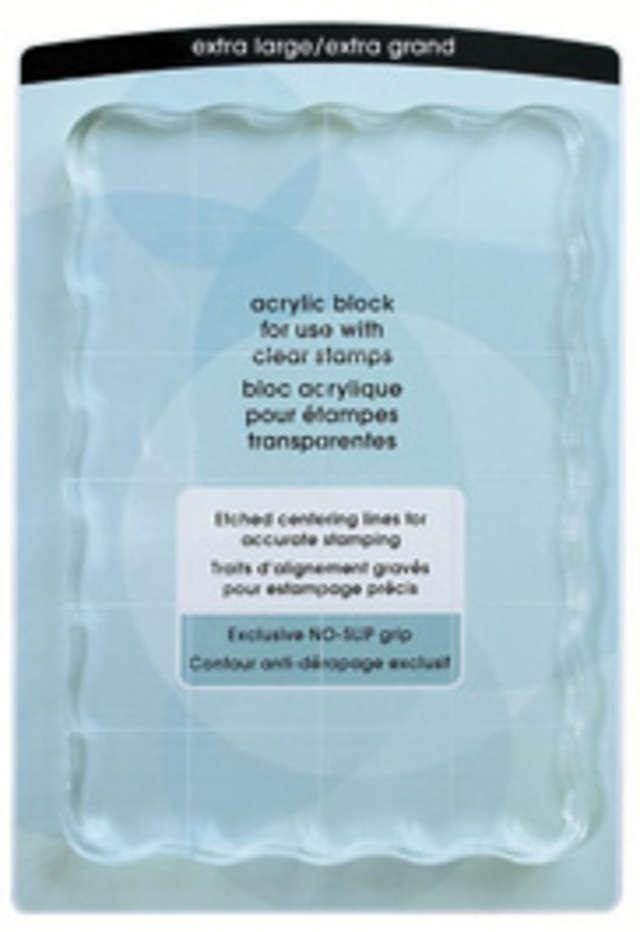 Inkadinkado Clear Acrylic Block-Extra Large 9.5"X5.75"X.56"