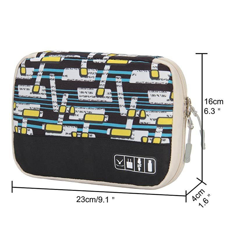 Travel Universal Cable Organizer Electronics Accessories Cases for Various USB Phone Charger and Cable Abstract