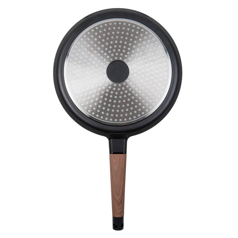 MasterPan 11" Designer Series Non-Stick Cast Aluminum Crepe Pan with Detachable Handle Black