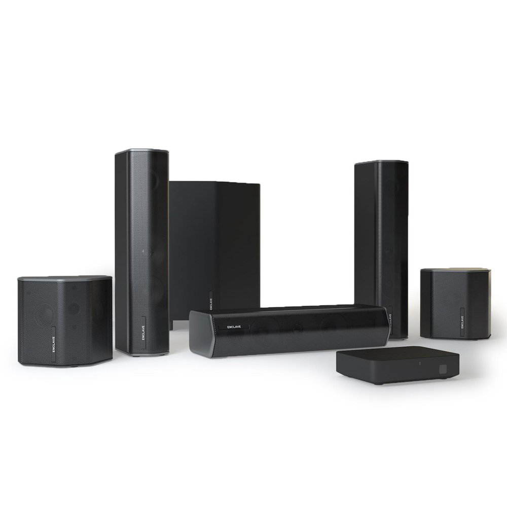 Enclave CineHome II Wireless 5.1 Home Theater Surround Sound w/ Mount Mount Bundle