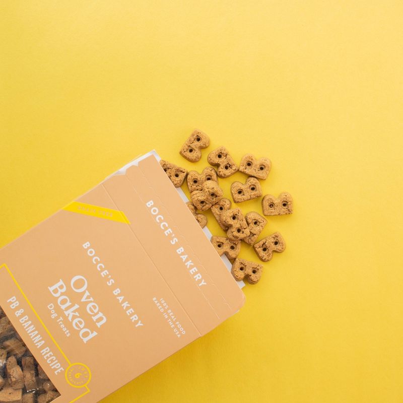 Bocce's Bakery Peanut Butter and Banana Basic Grain-Free Dog Treats - 12oz