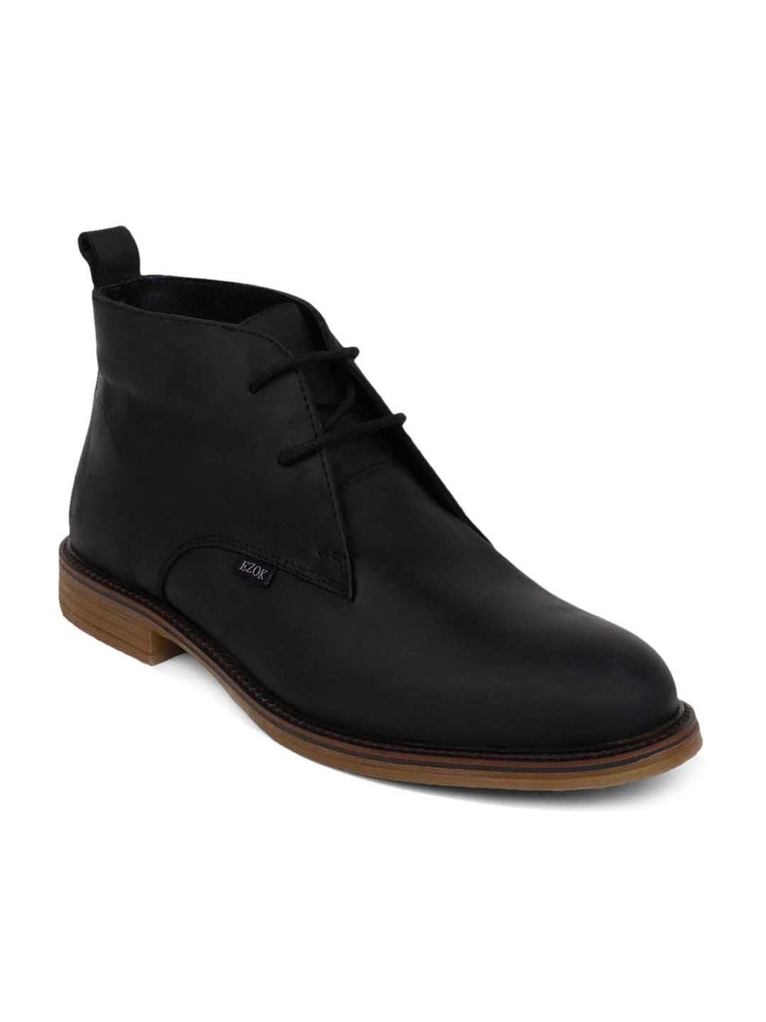 EZOK Men's Black Chukka Boots