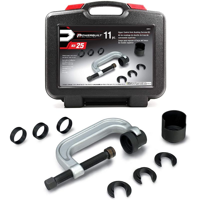 Powerbuilt 648604 Heavy Duty Upper Control Arm Bushing Repair Kit for Ford, GM, and Chrysler Models