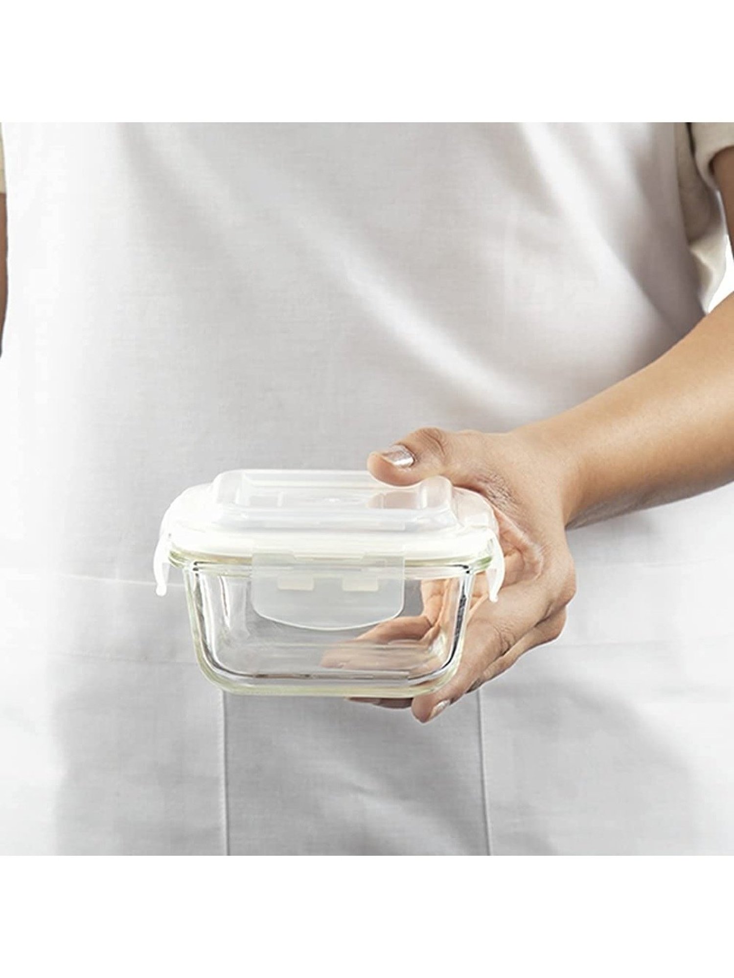 Borosil transparent Glass Containers (720 ml)