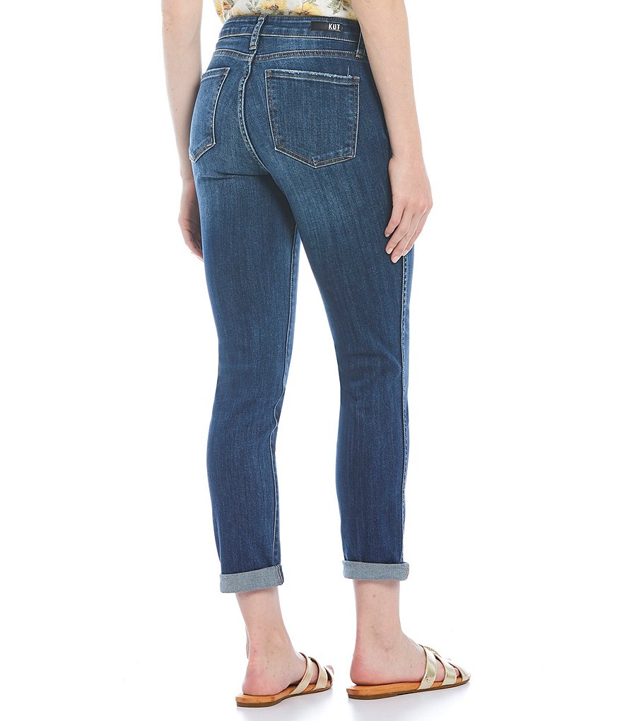 KUT from the Kloth Catherine High-Rise Fab Ab Fit Technique Boyfriend Jeans