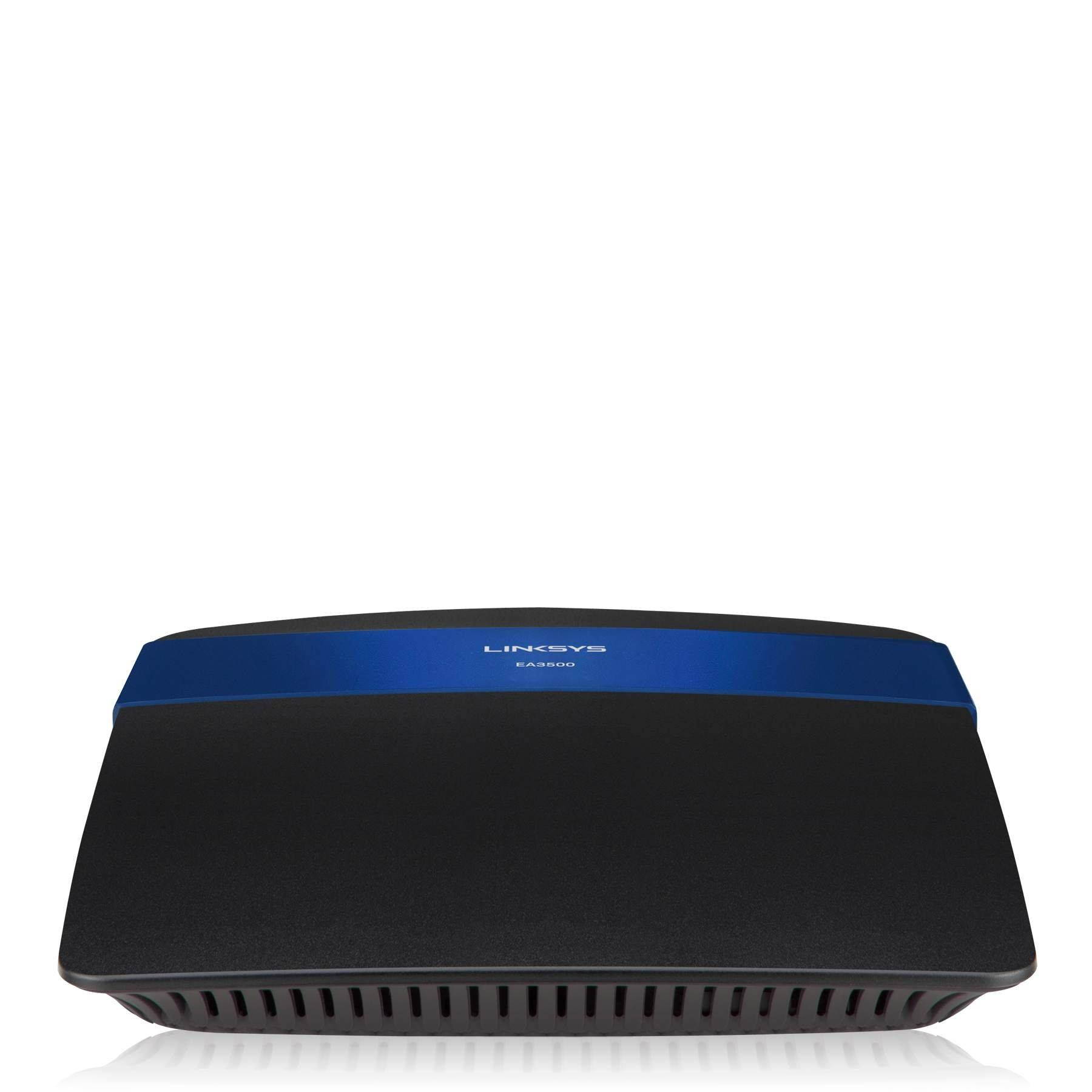 Linksys LNKEA3500 Wireless Router, Dual-Band, 450Mbps, 8 in. x 6 in. x 4 in., Black