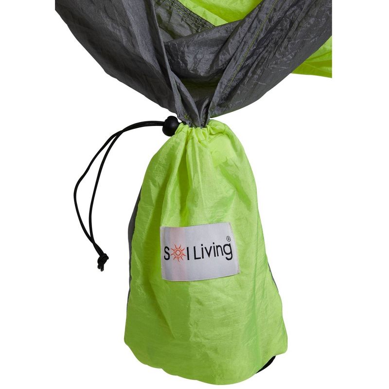 Nylon Camping Hammock - Colibri Lime - Sol Living