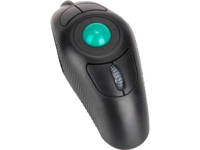 2.4GHz Trackball Wireless Finger HandHeld USB Mouse Mice Optical Thumb Controlled Ergonomic Handheld Finger Portable Mice for PC Laptop MAC computer