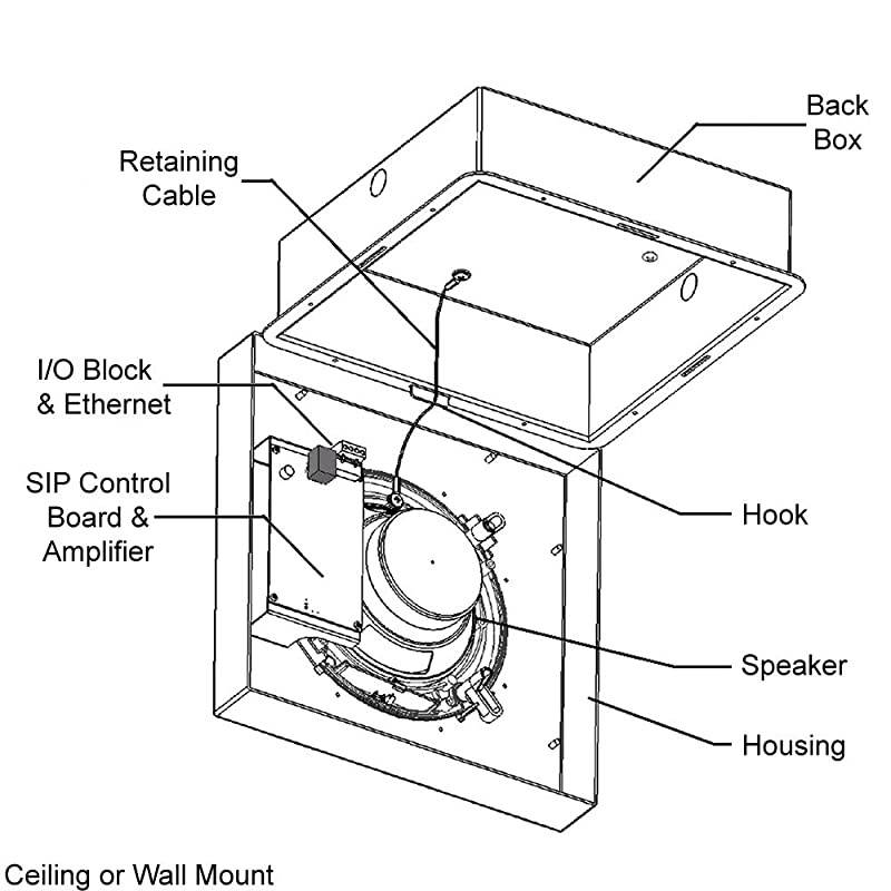 8189 PoE SIP Speaker for Paging Notification Music