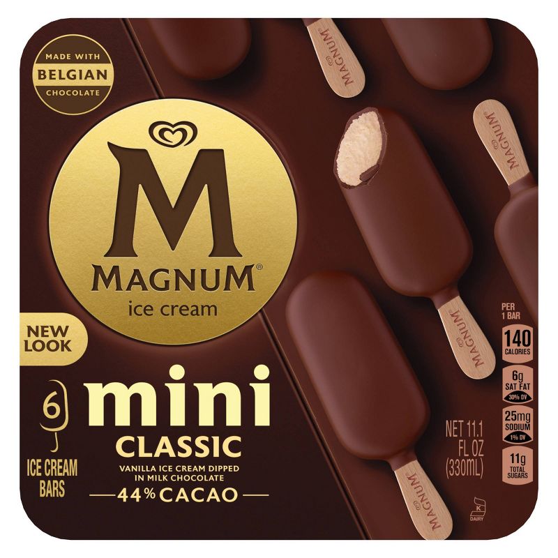 Magnum Mini Ice Cream Bars Classic - 6ct