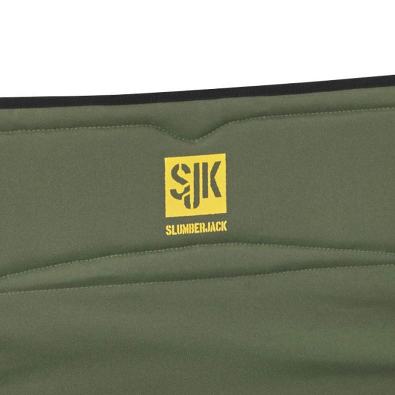 SJK Adult Durable Outdoor Camping 600D Polyester Big Steel Chair, Green
