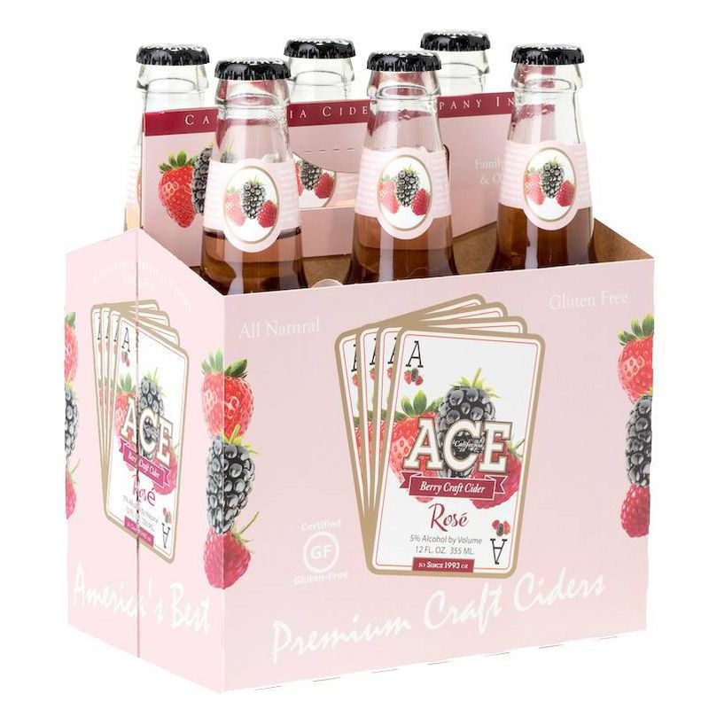 ACE Berry Rosé Hard Cider - 6pk/12 fl oz Bottles