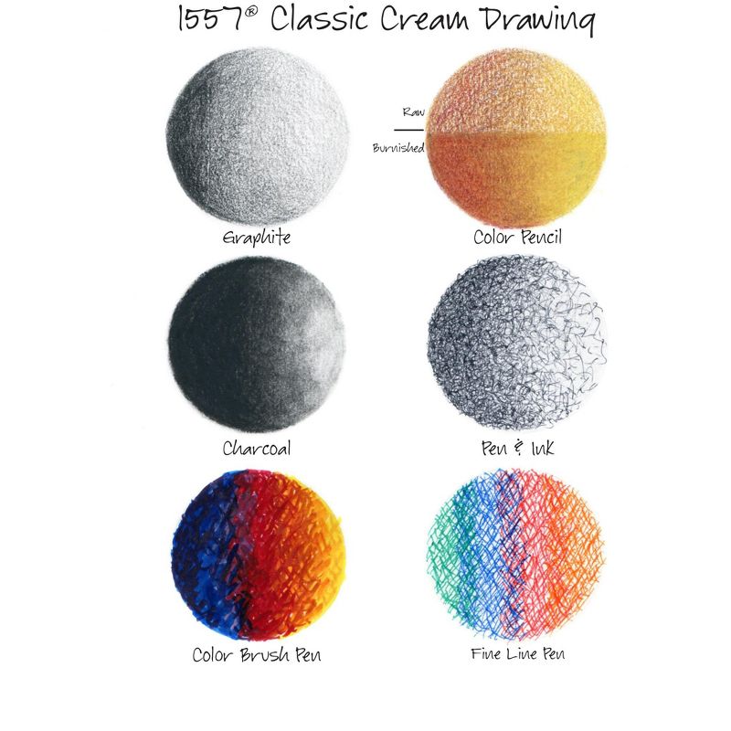 Canson Classic Cream Spiral Drawing Book 18"X24"-24 Sheets