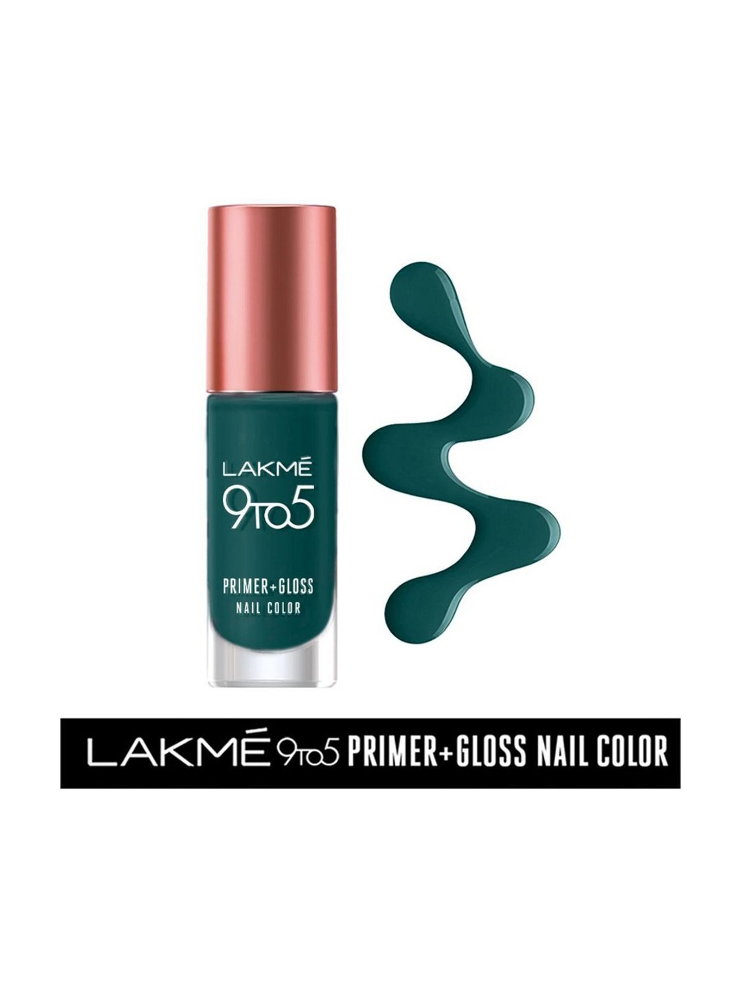 Lakme 9 to 5 Primer & Gloss Nail Colour Emerald Power - 6 ml