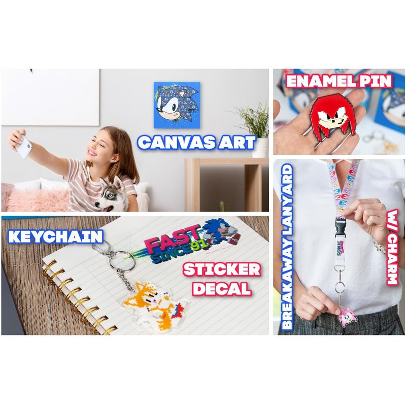 Just Funky Sonic the Hedgehog Classic 90s Arcade Collector Looksee Box | Includes 5 Collectibles