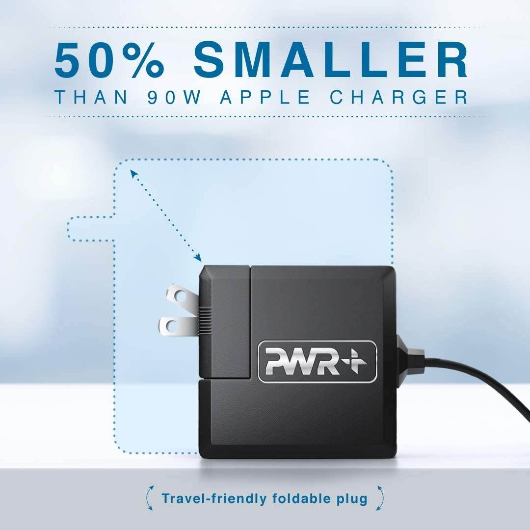 USB-C GaN Laptop Charger Power Adapter: Compatible with Lenovo Acer Samsung Asus Dell Microsoft MacBook Pro 13 Air Chromebook 492-BBWZ ADLX65YDC2A ADLX65YLC2A DA45NM180 HA45NM180 PA-1450-78 W16-030N1