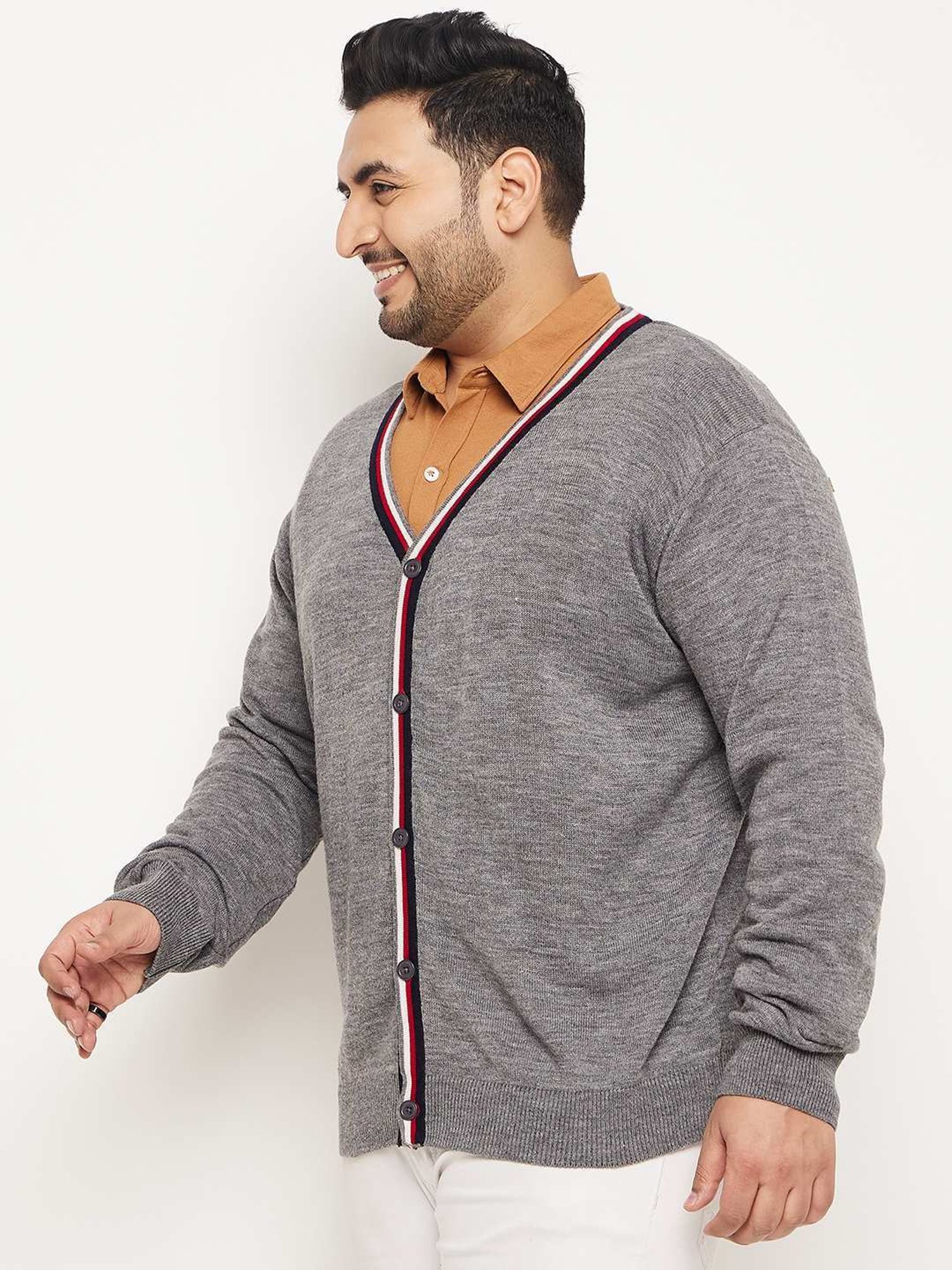 Club York Grey Regular Fit Sweater