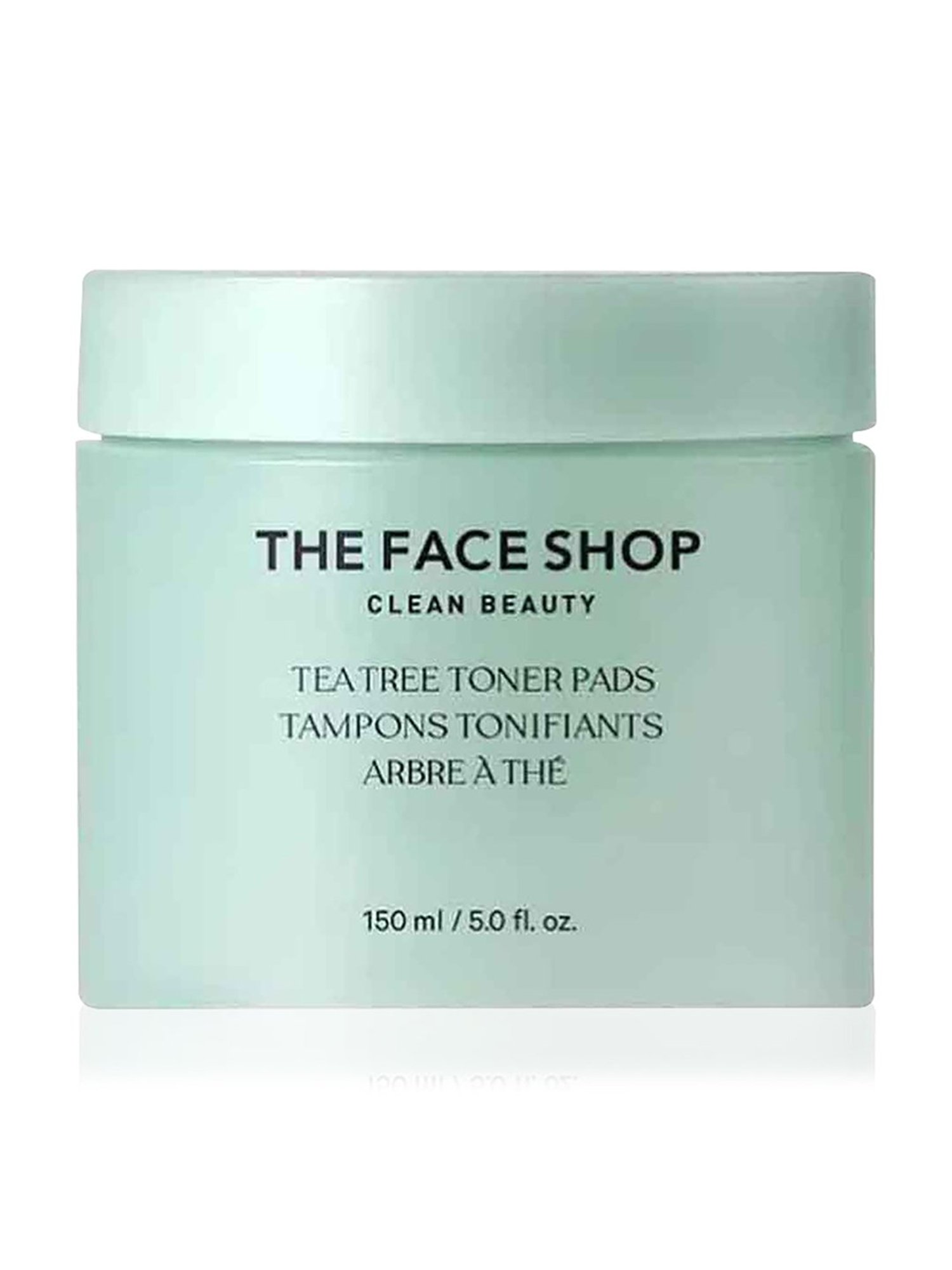 The Face Shop Tea Tree Toner Pads with AHA, IP-BHA & Hyaluronic Acid for Acne & Oily Skin - 150 ml