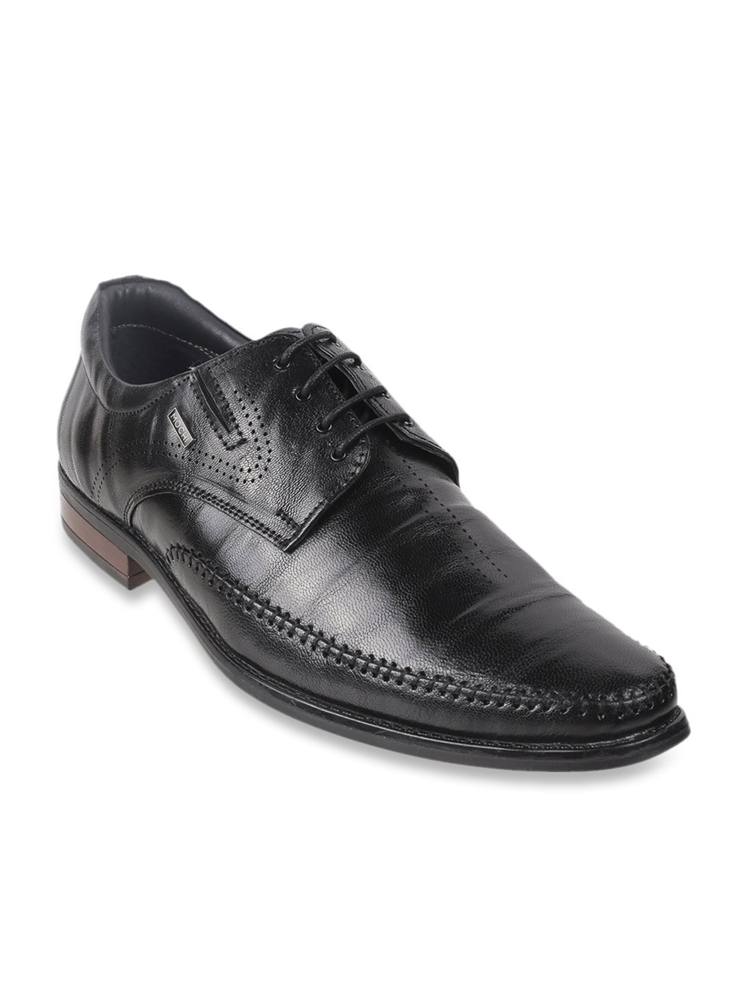 Mochi Men's Black Shoe Lace-up