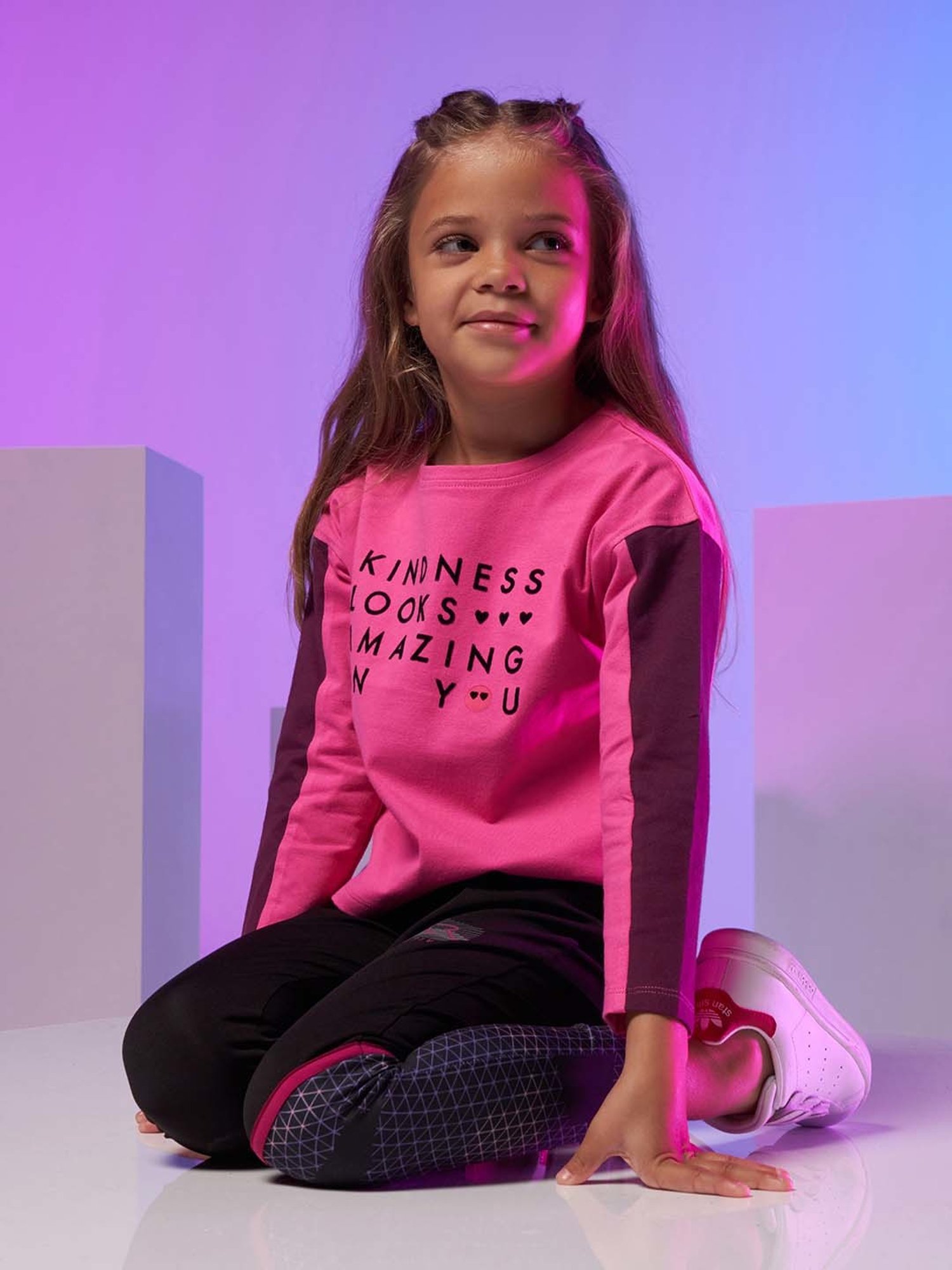 Angel & Rocket Girls Black Printed Leggings