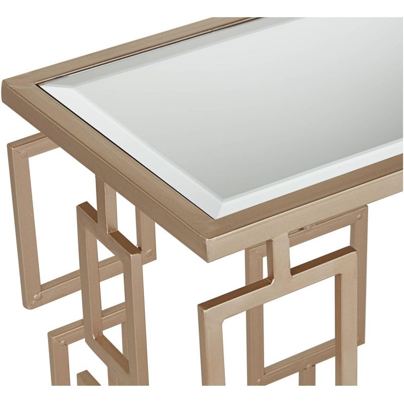 Set of 3 Glam Mirrored Accent Tables Gold - Olivia & May