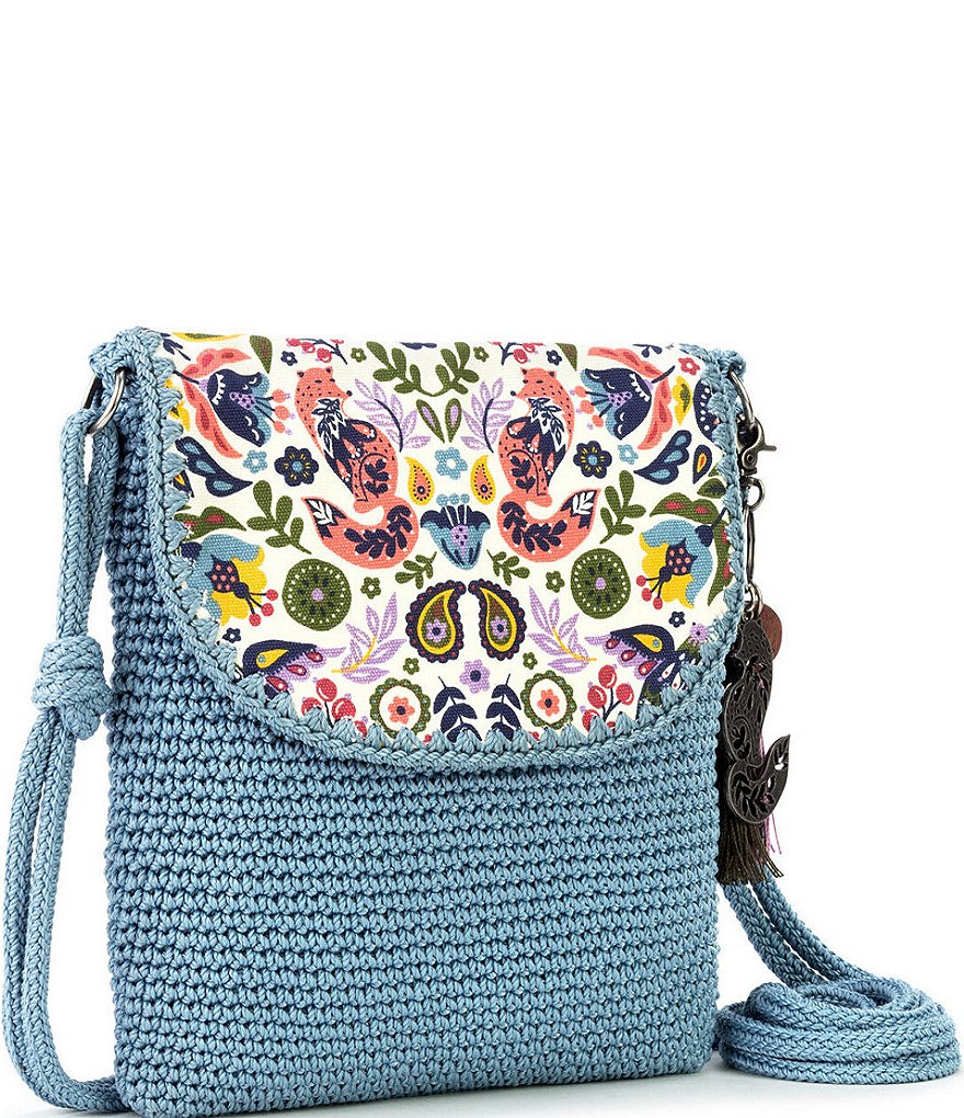 Sakroots Sayulita Hand-Crocheted Flap Crossbody Bag