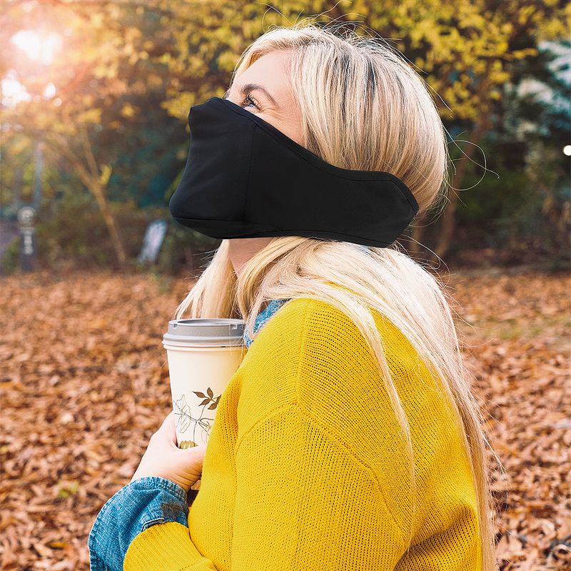 Copper Compression Infused Face Mask - Black - L/XL