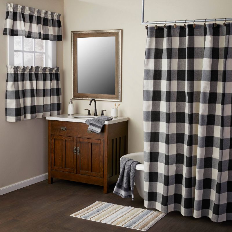 Grandin Shower Curtain Black/White - SKL Home
