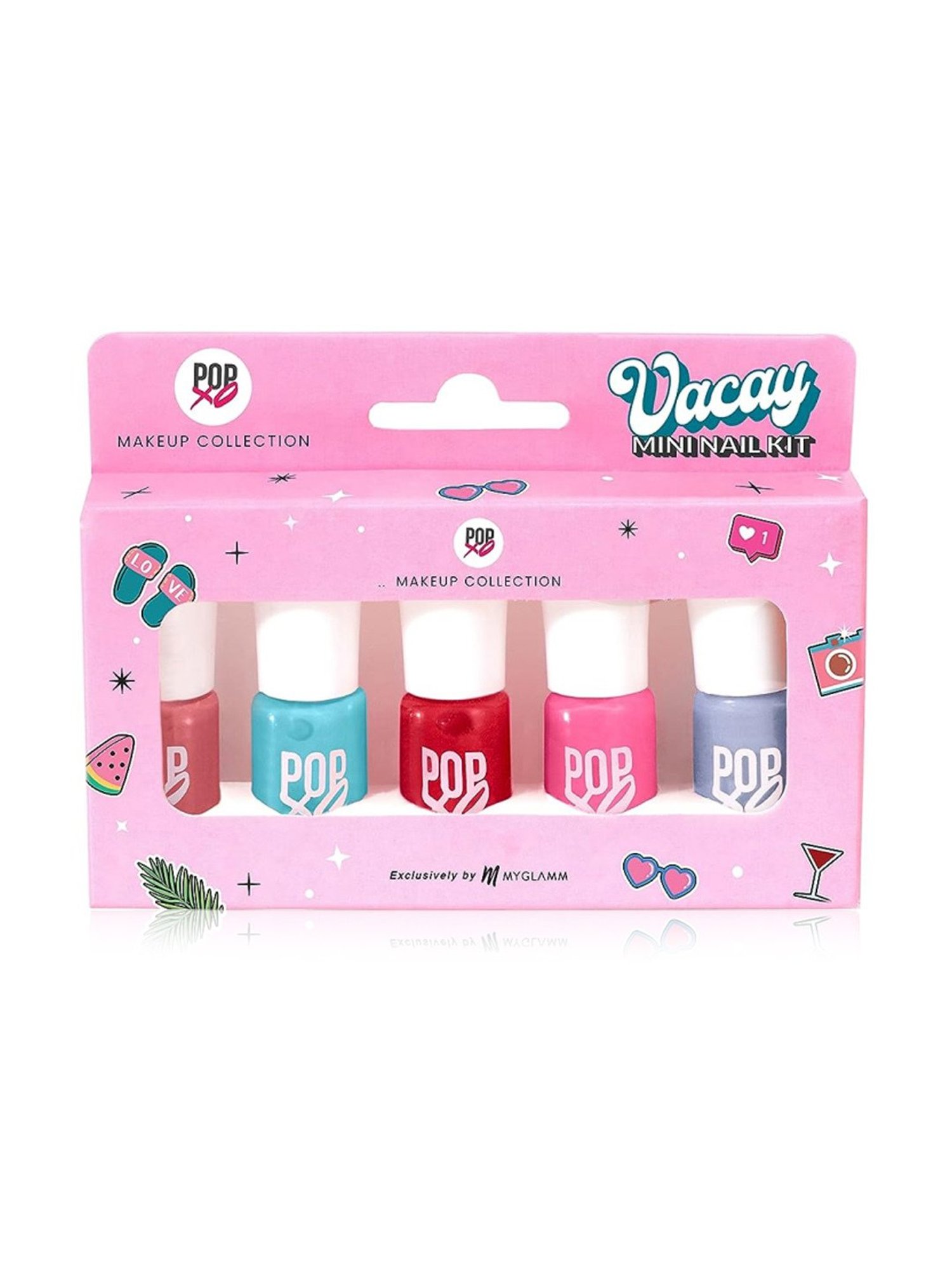 Color Fx Nail Fix Cure-In Mask, Moisturizer, Nail Enamel Remover & Nail Buffer Combo, Pack of 4