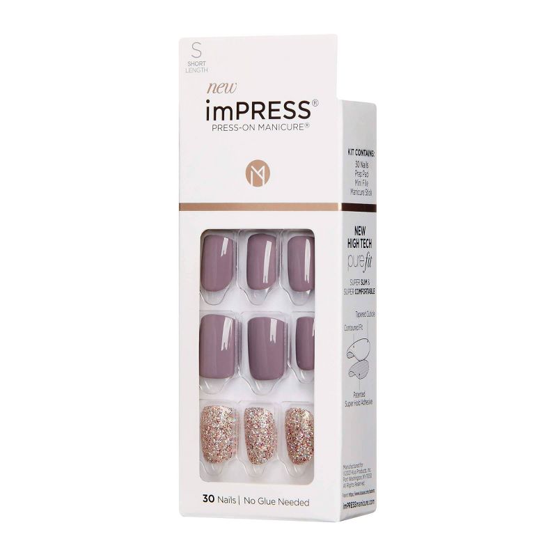 Kiss imPRESS Press-On Manicure False Nails - Flawless - 30ct