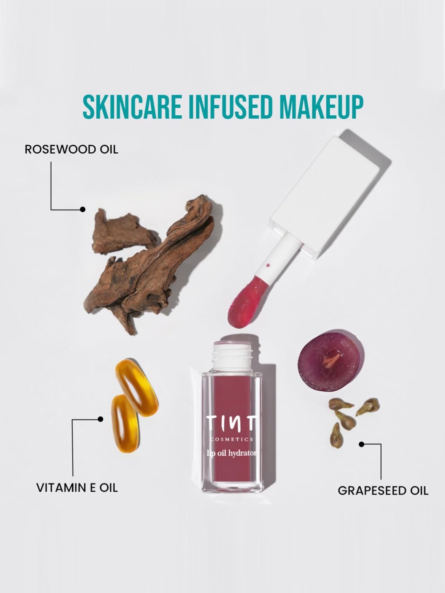 Tint Cosmetics Natural Lip Oil Hydrator Golden Hour - 6 ml