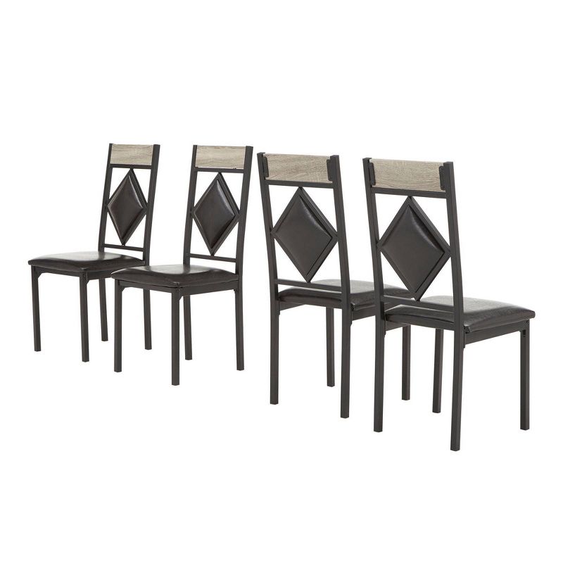 5pc Kalinda Dining Set Black - Inspire Q