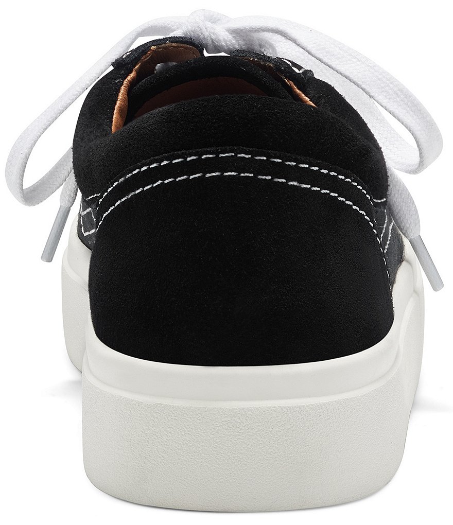 Lucky Brand Tezra Suede Canvas Lace-Up Sneakers
