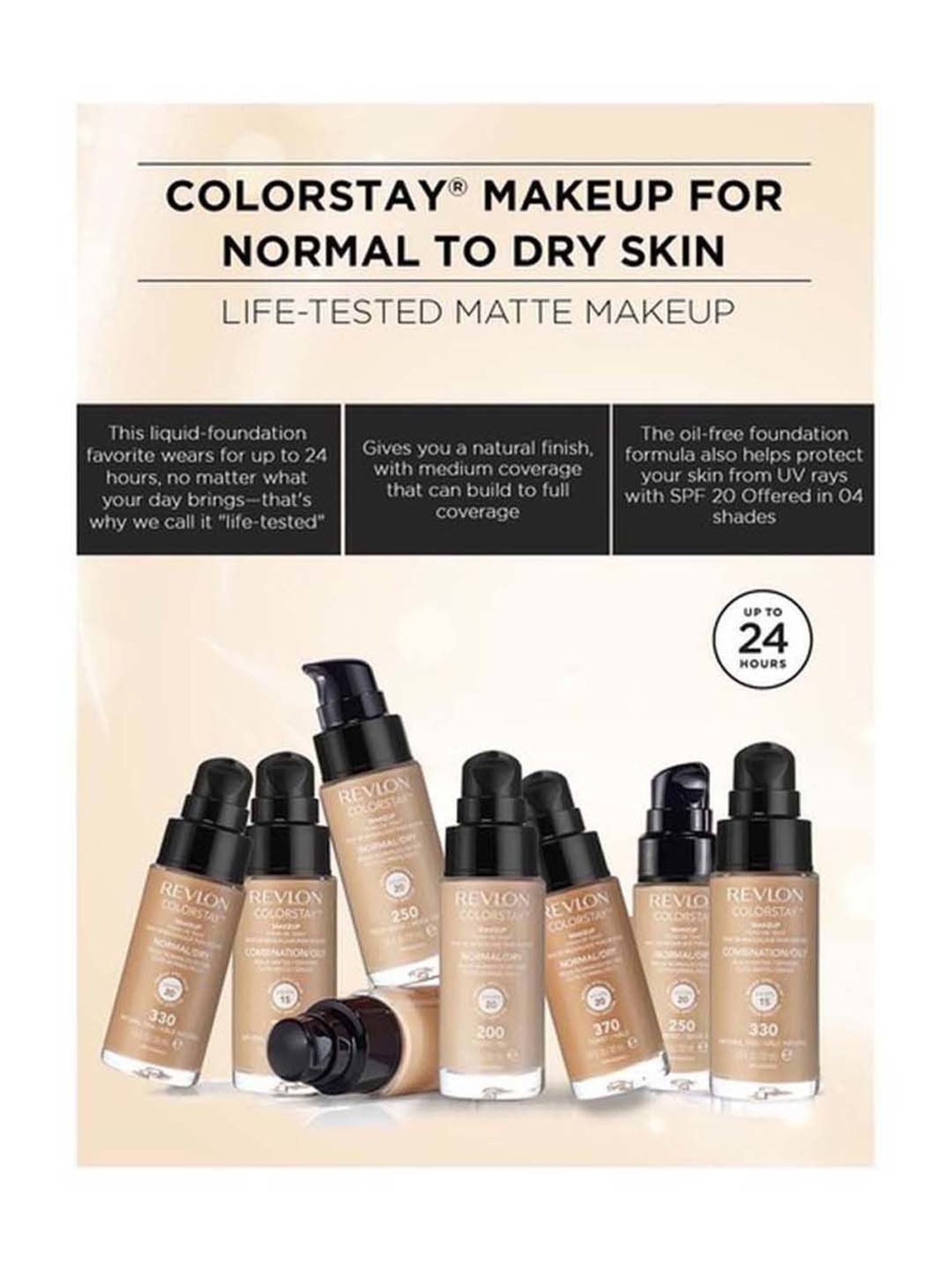 Revlon ColorStay Makeup for Normal & Dry Skin SPF 20 Natural Tan - 30 ml